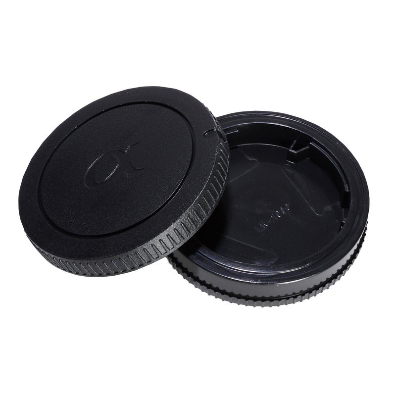 CamDesign Rear Lens Cap & Body Cap Set Compatible with Sony A100 A200-A290 A300-390 A450 A500 A550 A560 A580 A700 A850 A900 SLT-A35 A33 A37 A55 A57 A65 A77 Minolta AF Lenses 5D 7D 7 9xi 7xi - Image 2
